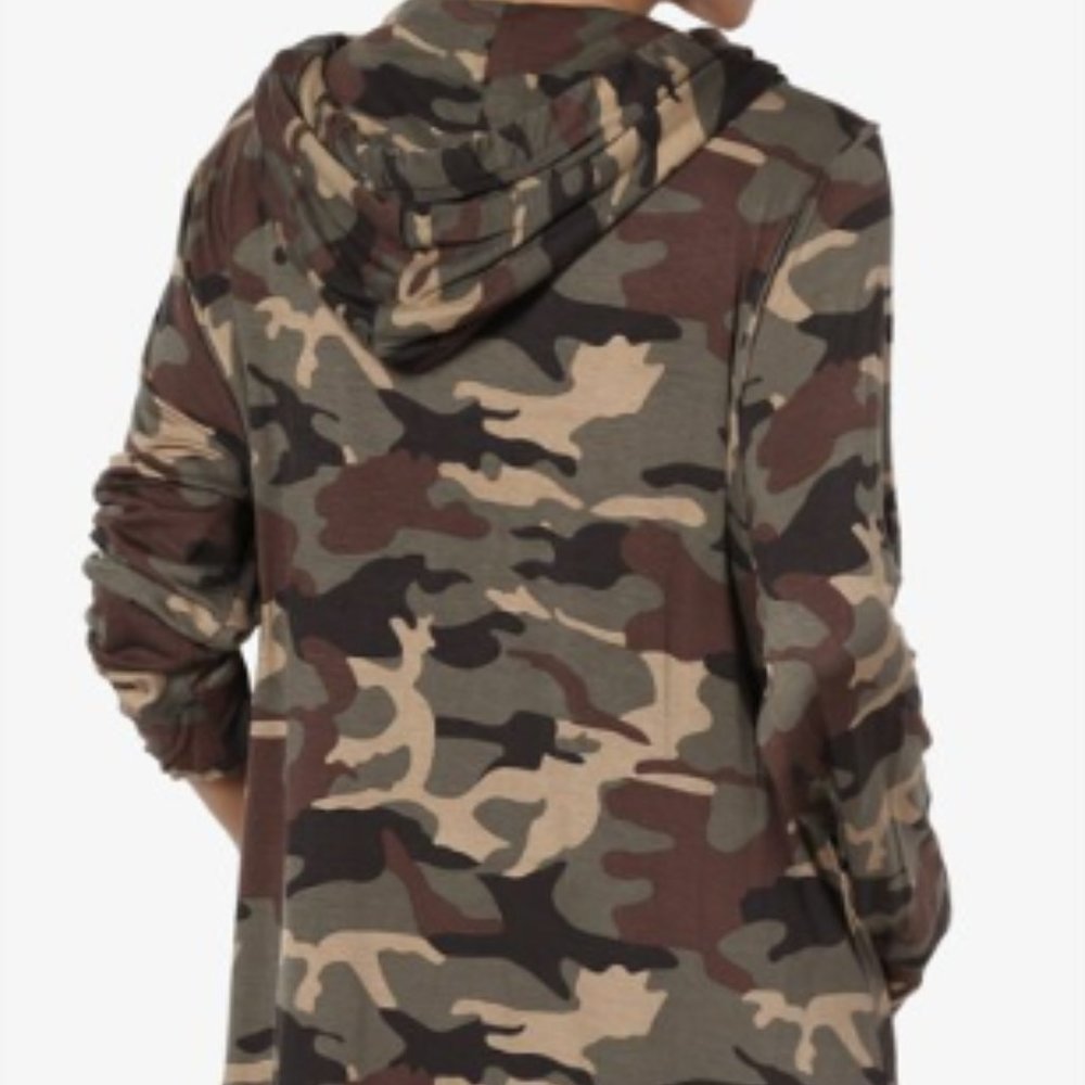 NEW Camo Green Oversized Hoodie Sweatshirt… - Picture 4 of 5
